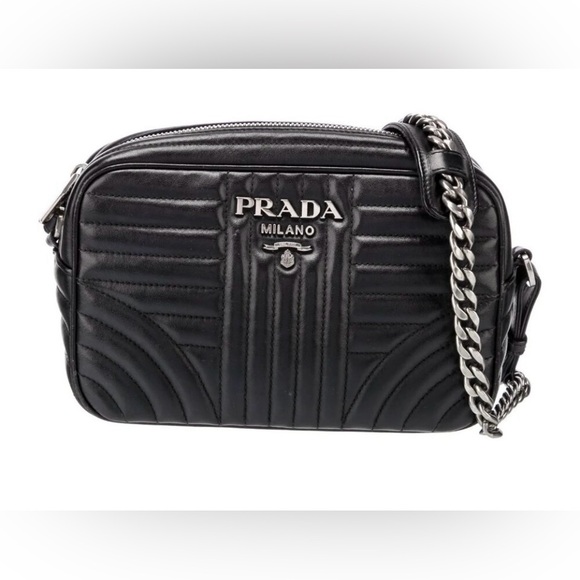 Prada Diagramme Quilted leather shoulder bag - Picture 6 of 7